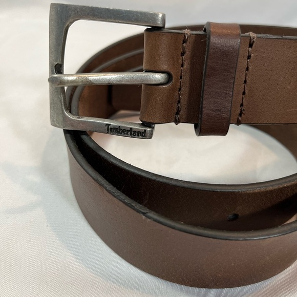 Timberland Brown Genuine Leather Belt - Picture 2 of 6